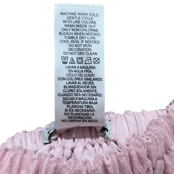 Habitual Baby Girls Pink Tulle Puff Sleeve Bow Dress 24M Princess Balletcore - Picture 5 of 5